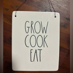Rae Dunn “Grow, Cook, Eat” sign